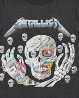 Vintage 1980s Metallica Robot Skeleton Single Stitch Crewneck T-Shirt - XS