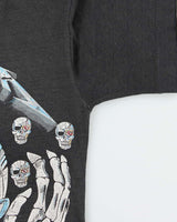 Vintage 1980s Metallica Robot Skeleton Single Stitch Crewneck T-Shirt - XS