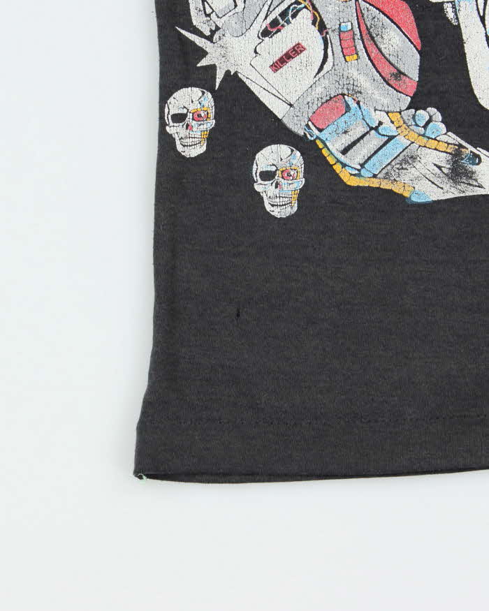 Vintage 1980s Metallica Robot Skeleton Single Stitch Crewneck T-Shirt - XS