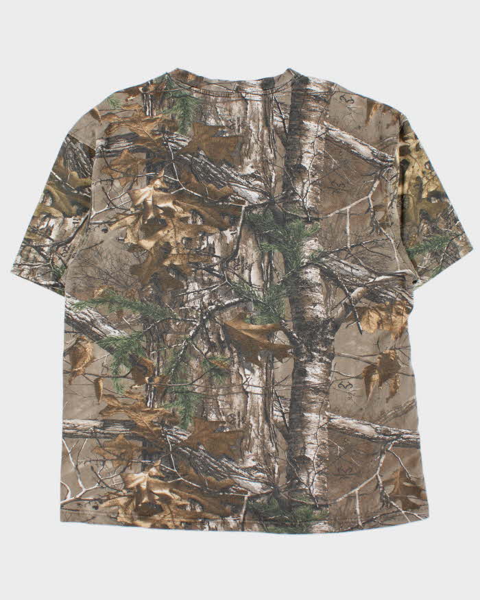 Vintage Y2K 00s Cabela's Realtree Camo Crewneck T-Shirt - XXL