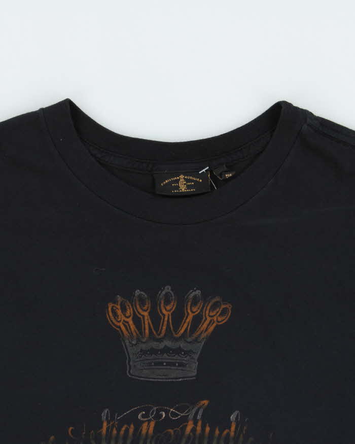 Vintage Y2K 00s Christian Audiger Made In USA Crewneck T-Shirt - S