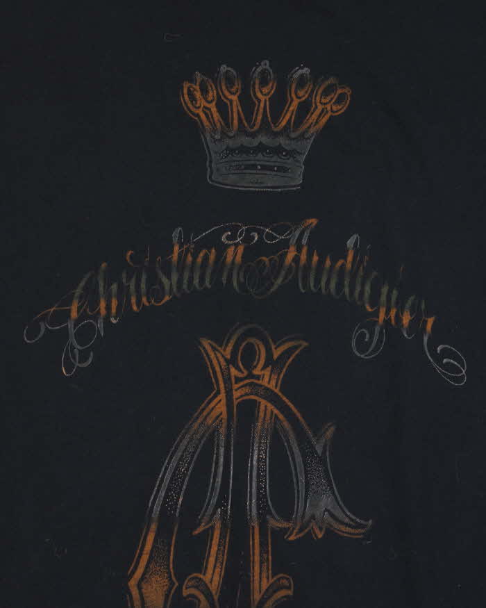 Vintage Y2K 00s Christian Audiger Made In USA Crewneck T-Shirt - S