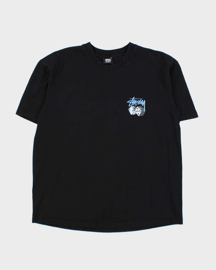 Vintage Stussy Dice Heavyweight Crewneck T-Shirt - XL