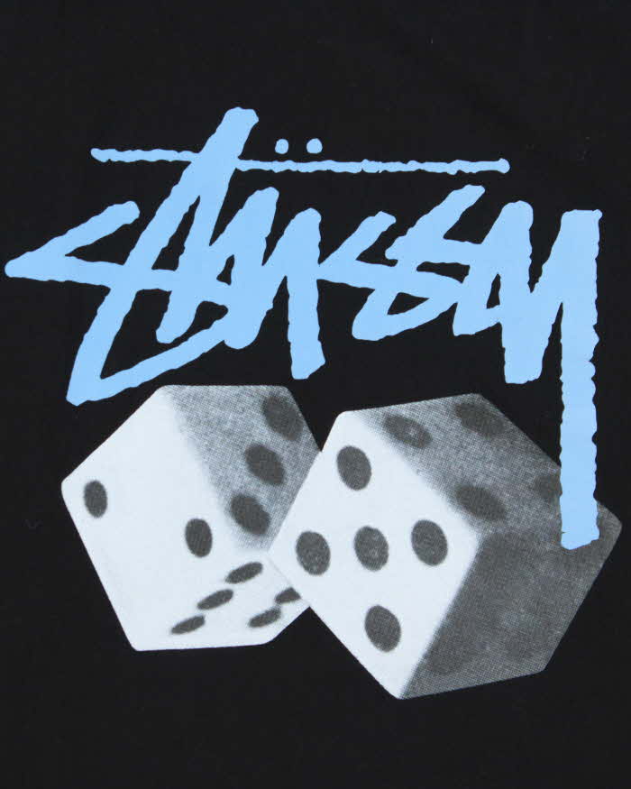 Vintage Stussy Dice Heavyweight Crewneck T-Shirt - XL