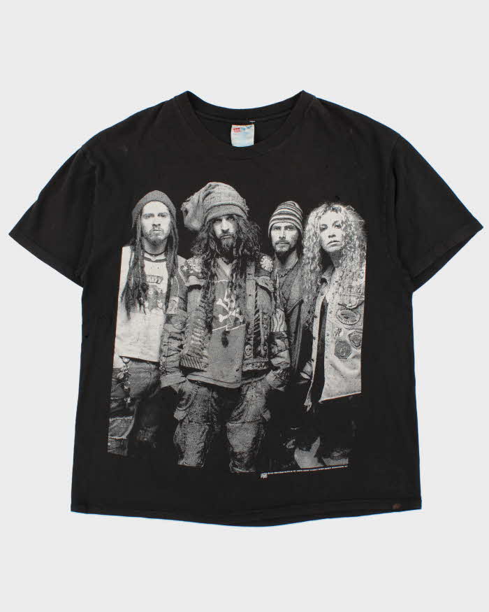 Vintage 1995 White Zombie Freakazoid Heaven Hanes Distressed Crewneck T-Shirt - XL