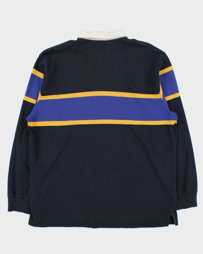 Vintage 1990s Polo Ralph Lauren Striped Long Sleeve Rugby Shirt - L