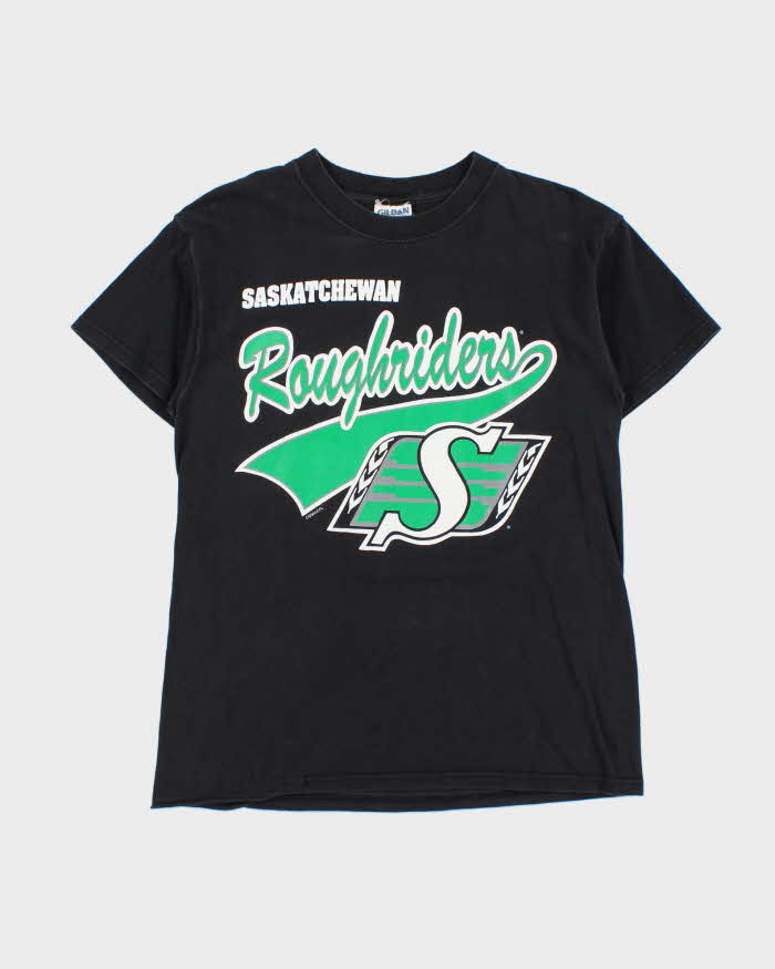 Vintage 1990s Saskatchewan Rough Riders CFL Gildan Heavyweight Crewneck T-Shirt - M