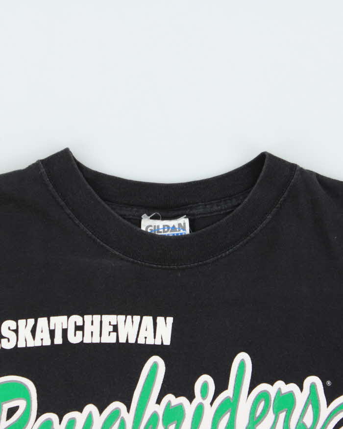Vintage 1990s Saskatchewan Rough Riders CFL Gildan Heavyweight Crewneck T-Shirt - M