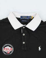Vintage Polo Ralph Lauren Alpine World Cup Racing Custom Slim Fit Short Sleeve Polo Shirt - M