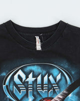 Vintage Styx Band World Tour Sleeveless Crewneck T-Shirt - XXL