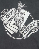 Vintage 2000 Ace Tattoo Langley Faded Gildan Heavyweight Crewneck T-Shirt - XXL