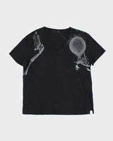 SS2015 Alexander Mcqueen Graphic V-Neck T-Shirt - M