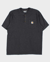 Vintage Carhartt Heavyweight Loose Fit Crewneck Henley T-Shirt - L