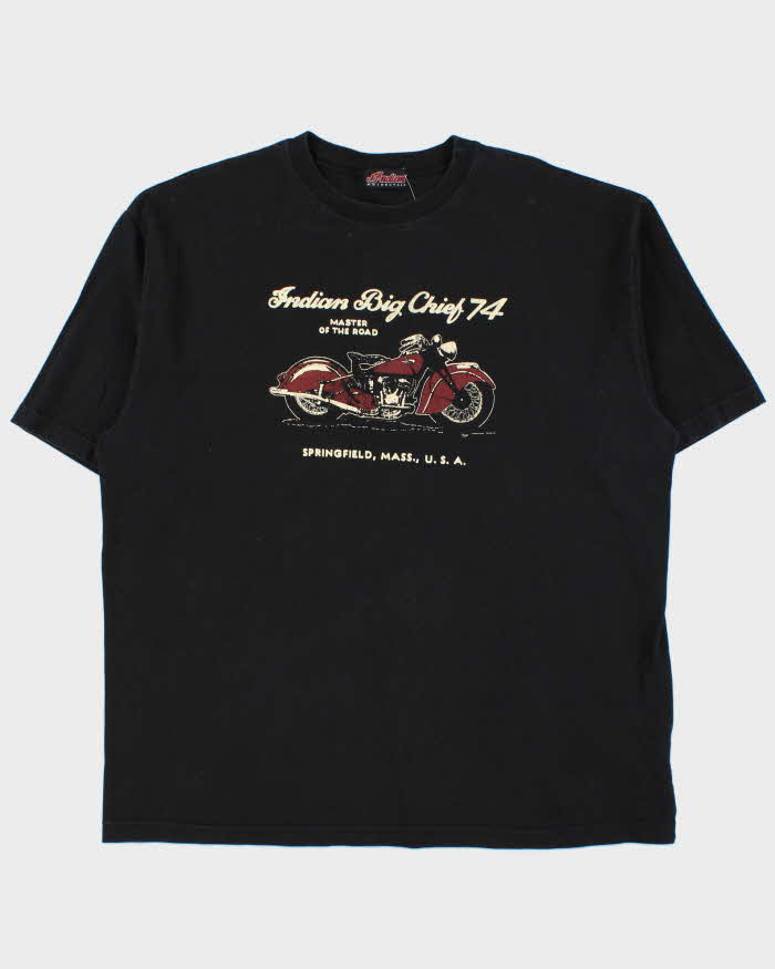 Vintage 00s Indian Motorcycles Big Chief Heavyweight Crewneck T-Shirt - XL