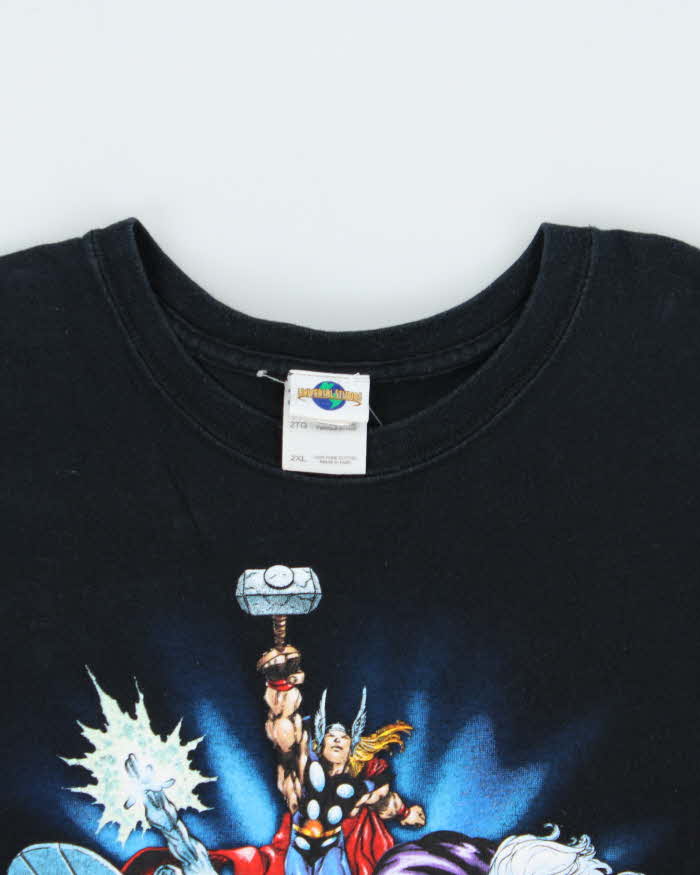 Vintage Y2K 00s Universal Studios Marvel Heavyweight Crewneck T-Shirt - XXL