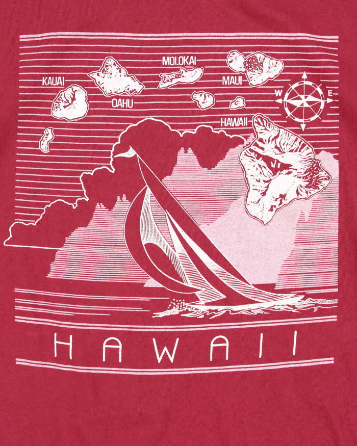 Vintage 1990s Single Stitch Hawaii Made In USA Crewneck T-Shirt - M