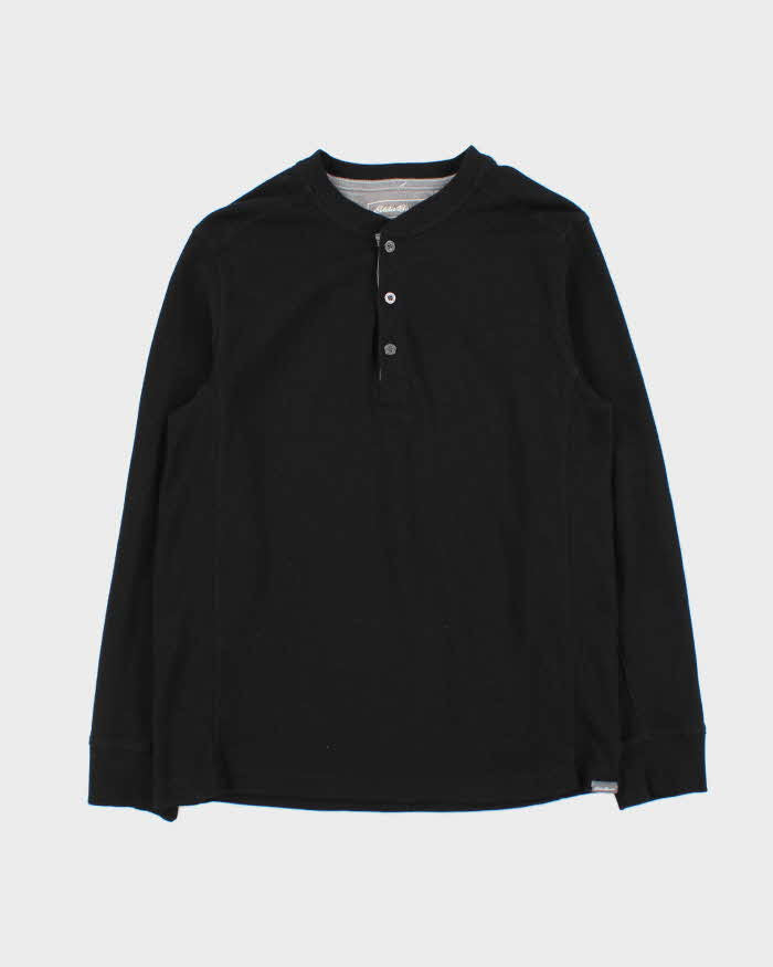 Vintage Eddie Bauer Heavyweight Long Sleeve Henley Waffle T-Shirt - M