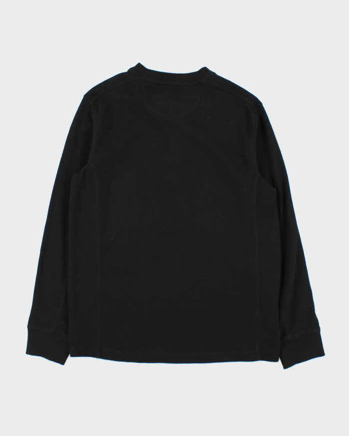 Vintage Eddie Bauer Heavyweight Long Sleeve Henley Waffle T-Shirt - M