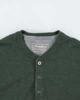 Vintage Eddie Bauer Heavyweight Long Sleeve Henley Waffle T-Shirt - S