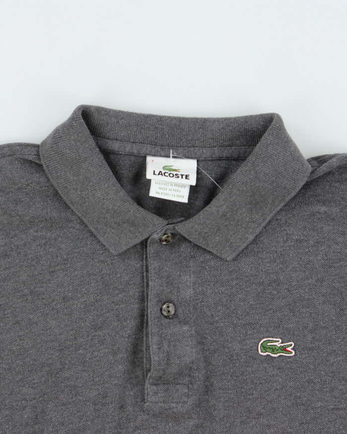 Vintage Y2K 00s Lacoste Classic Long Sleeve Polo Shirt - XL