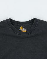 Vintage Carhartt Faded Original Fit Crewneck Long Sleeve Logo T-Shirt - S