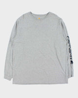 Vintage Carhartt Original Fit Long Sleeve Logo T-Shirt - XL