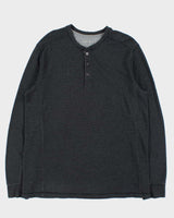 Vintage Eddie Bauer Heavyweight Long Sleeve Henley Waffle T-Shirt - XL