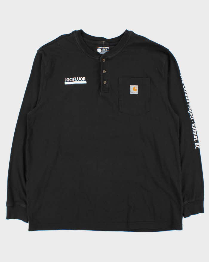 Vintage Carhartt Loose Fit Long Sleeve Crewneck Pocket T-Shirt - L