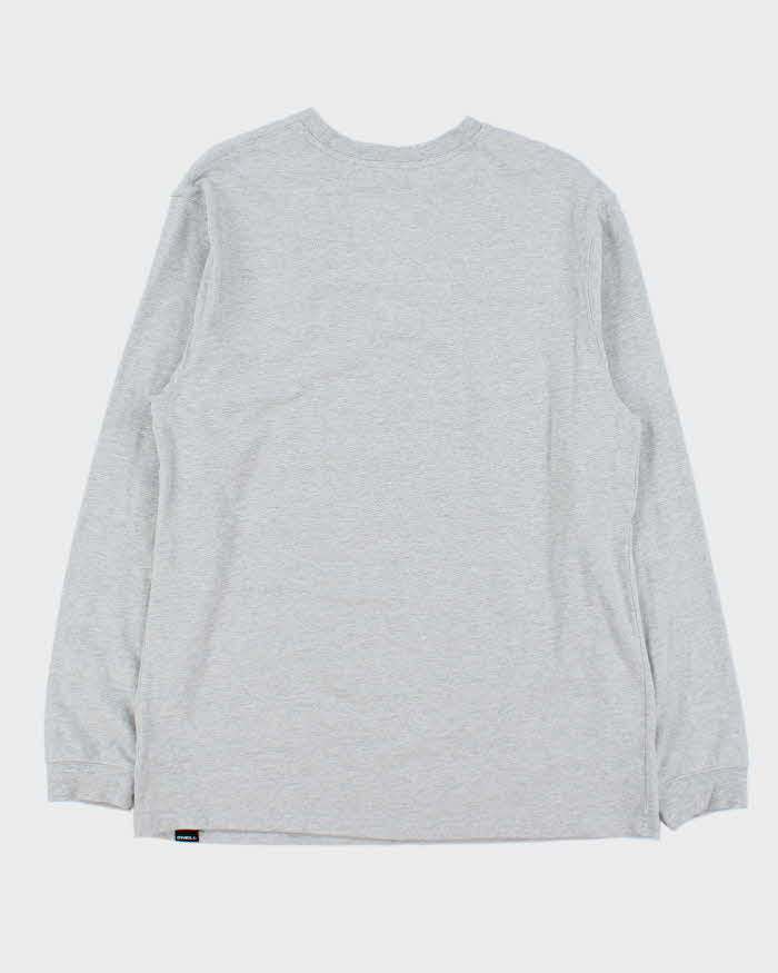 Vintage O'Neill Embroidered Marl Grey Long Sleeve Crewneck T-Shirt - L
