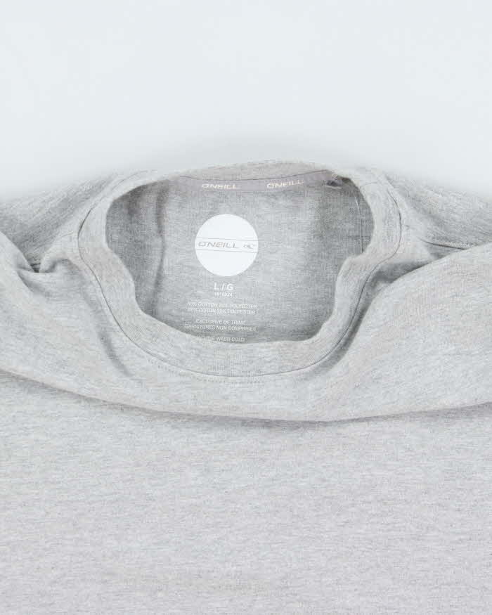 Vintage O'Neill Embroidered Marl Grey Long Sleeve Crewneck T-Shirt - L