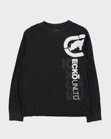 Vintage Y2K 00s Ecko UNLTD Embroidered Long Sleeve Waffle T-Shirt - L
