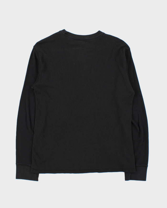 Vintage Y2K 00s Ecko UNLTD Embroidered Long Sleeve Waffle T-Shirt - L