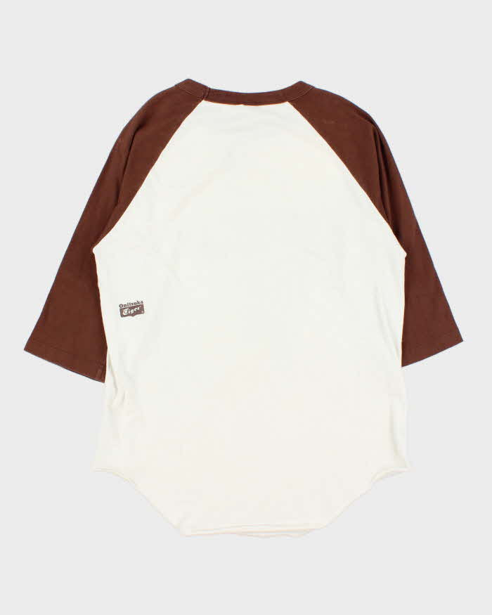 Vintage Y2K 00s Onitsuka Tiger 3/4 Sleeve Made In USA Raglan Baseball T-Shirt - M