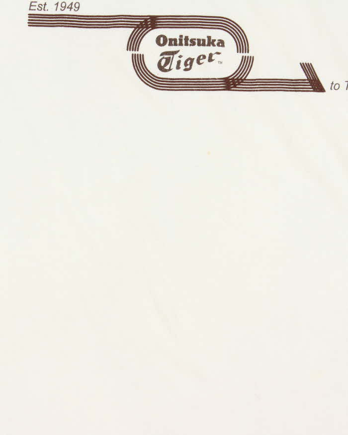 Vintage Y2K 00s Onitsuka Tiger 3/4 Sleeve Made In USA Raglan Baseball T-Shirt - M