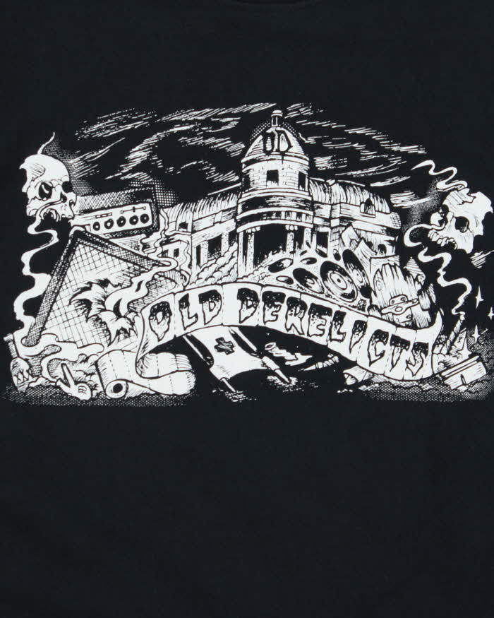 Vintage Y2K 00s Old Derelicts Skater Long Sleeve Crewneck T-Shirt - L