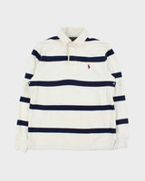 Vintage Polo Ralph Lauren Striped Long Sleeve Rugby Shirt - S