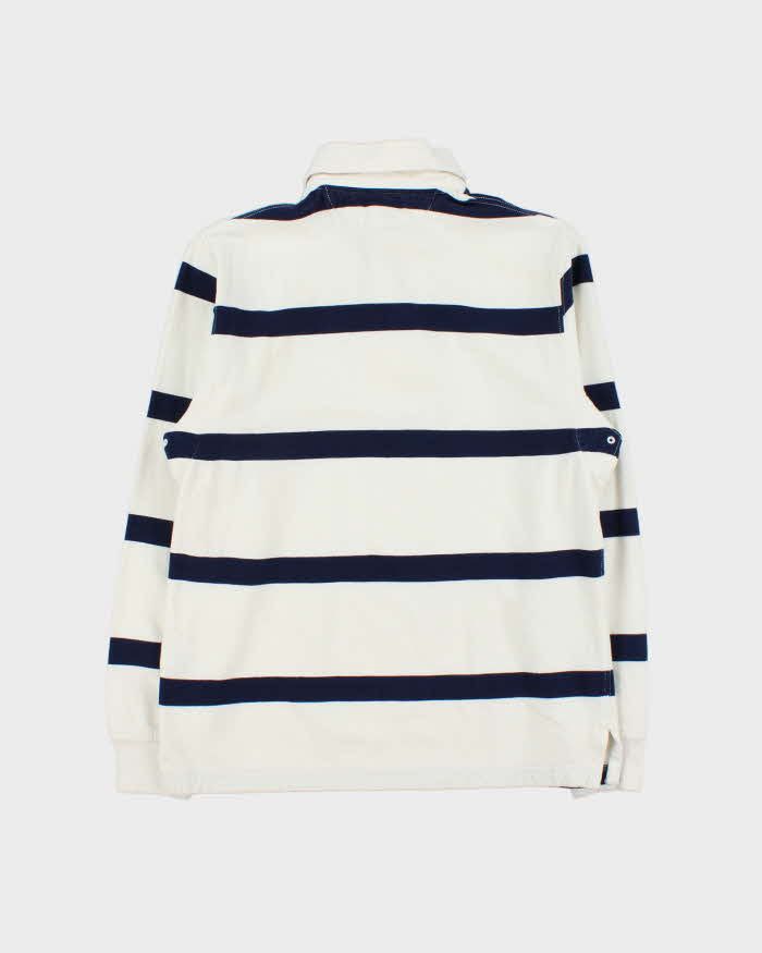 Vintage Polo Ralph Lauren Striped Long Sleeve Rugby Shirt - S