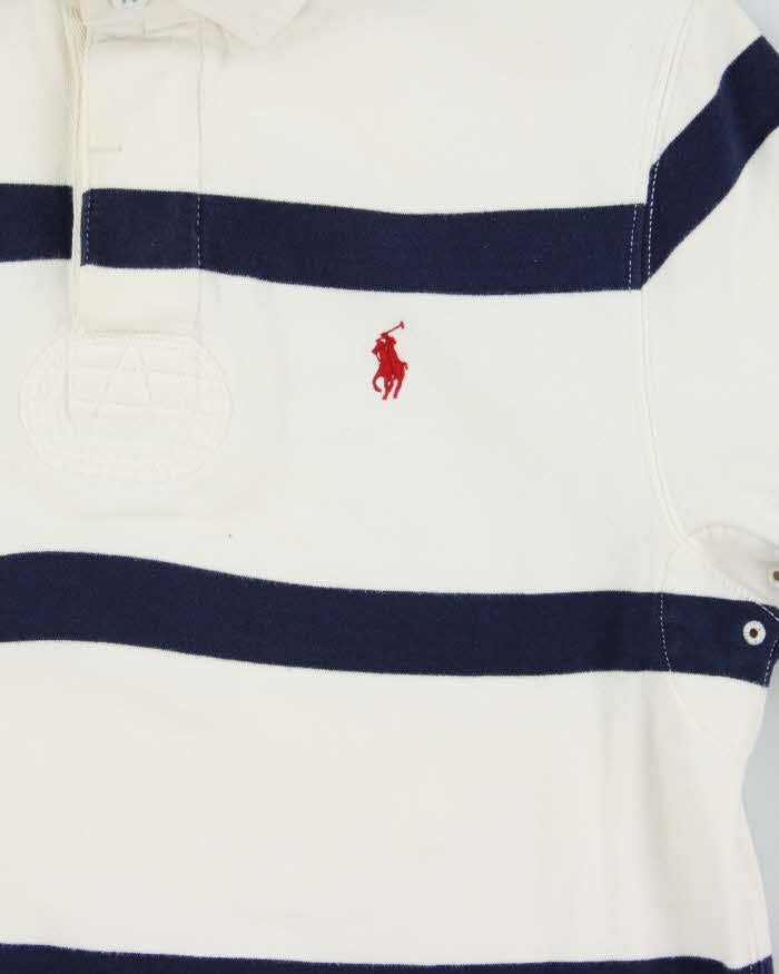 Vintage Polo Ralph Lauren Striped Long Sleeve Rugby Shirt - S
