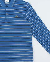 Vintage Y2K 00s Lacoste Striped Long Sleeve Polo Shirt - M