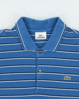 Vintage Y2K 00s Lacoste Striped Long Sleeve Polo Shirt - M