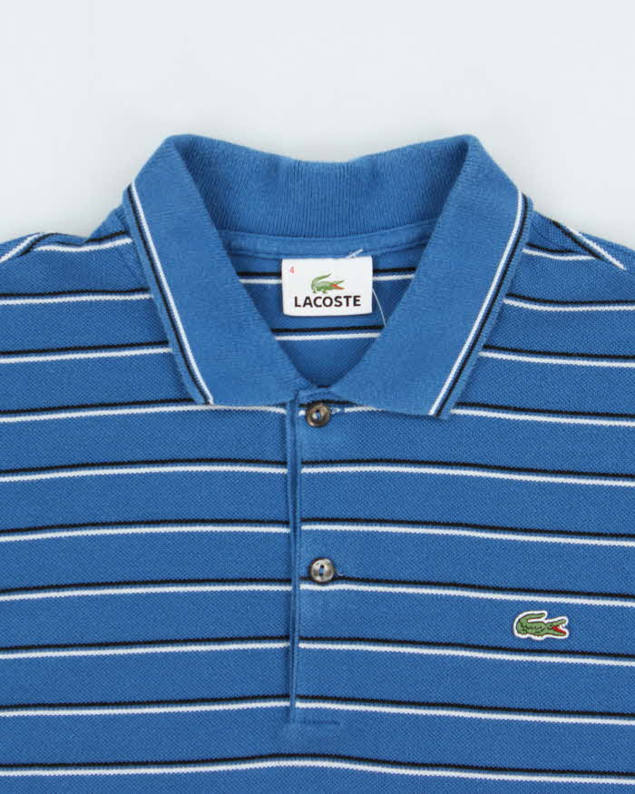 Vintage Y2K 00s Lacoste Striped Long Sleeve Polo Shirt - M