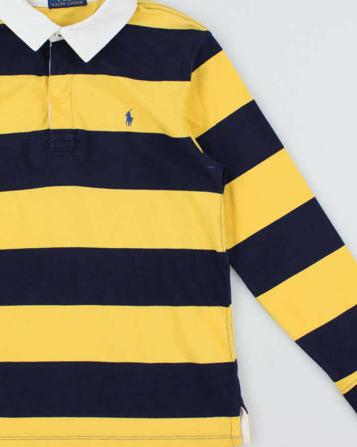 Vintage Polo Ralph Lauren Striped Long Sleeve Rugby Shirt - S