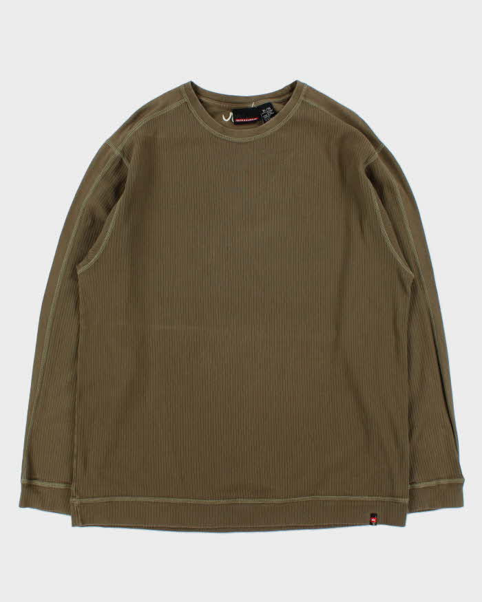 Vintage Y2K 00s Quiksilver Striped Contrast Stitch Long Sleeve T-Shirt - XL