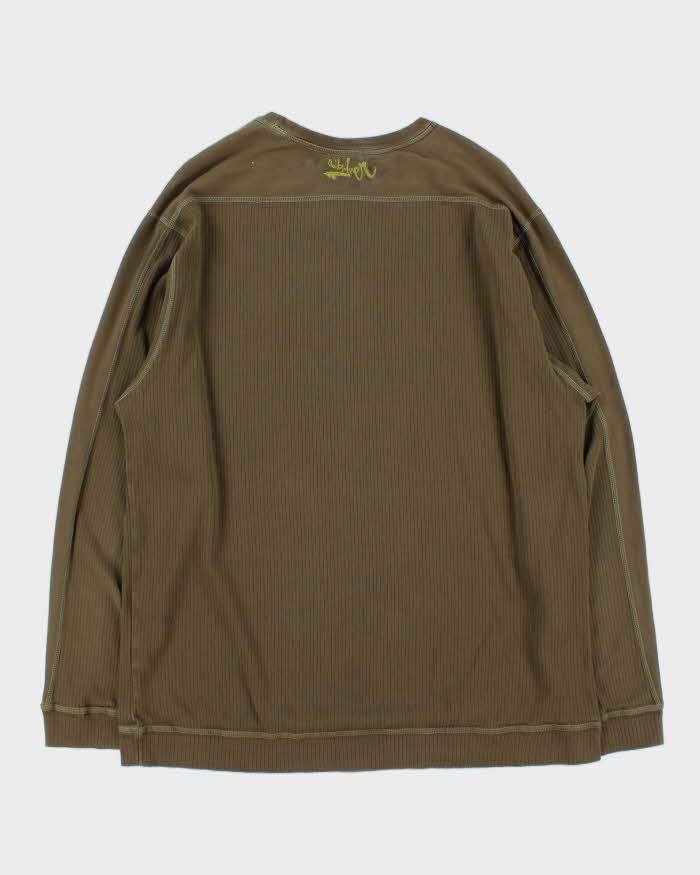 Vintage Y2K 00s Quiksilver Striped Contrast Stitch Long Sleeve T-Shirt - XL