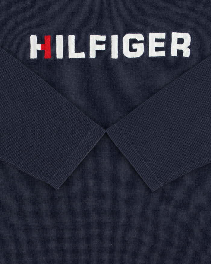 Vintage Y2K 00s Tommy Hilfiger Embroidered Long Sleeve Waffle T-Shirt - XL