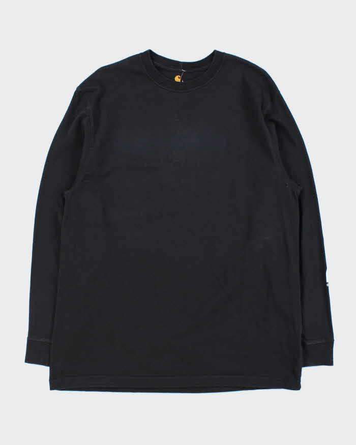 Vintage Carhartt Original Fit Crewneck Long Sleeve Logo T-Shirt - L