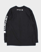 Vintage Carhartt Original Fit Crewneck Long Sleeve Logo T-Shirt - L