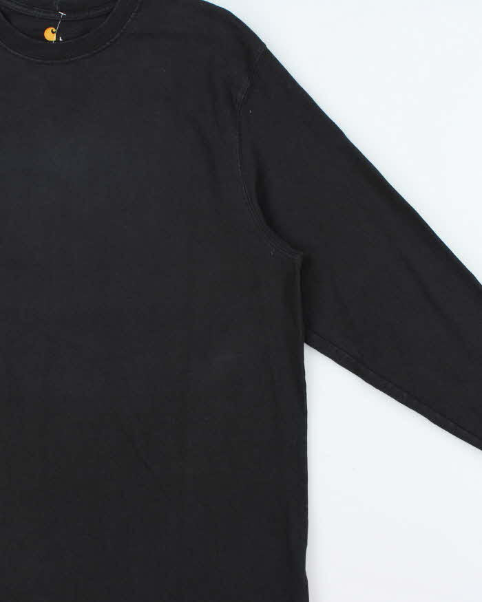 Vintage Carhartt Original Fit Crewneck Long Sleeve Logo T-Shirt - L