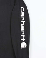 Vintage Carhartt Original Fit Crewneck Long Sleeve Logo T-Shirt - L