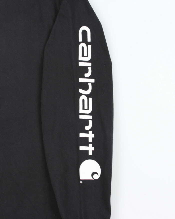Vintage Carhartt Original Fit Crewneck Long Sleeve Logo T-Shirt - L